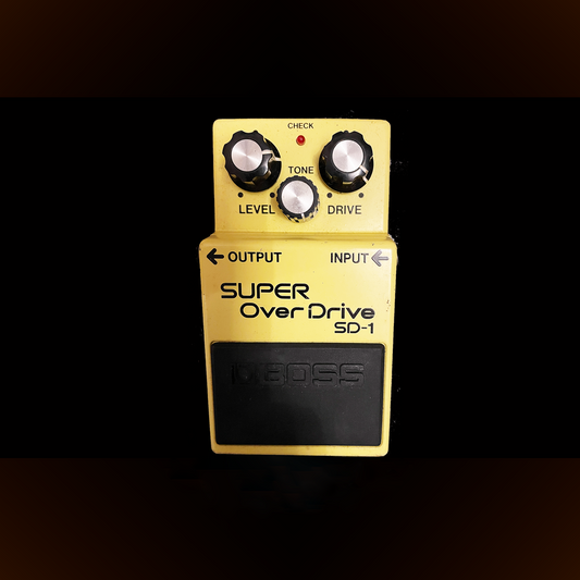 Boss SD-1 Super Overdrive Pedal (Black label) Made in Taiwan